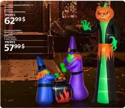 Walmart HOMCOM 9' inflatable LED pumpkin offer