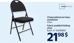 Walmart Fabric padded folding chair offer