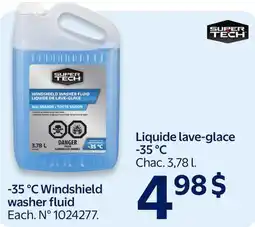 Walmart Super Tech -35 oc Windshield washer fluid offer