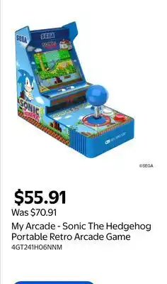 Walmart My Arcade - Sonic The Hedgehog Portable Retro Arcade Game offer