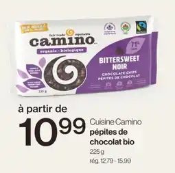 Avril Cuisine Camino chocolat bio offer