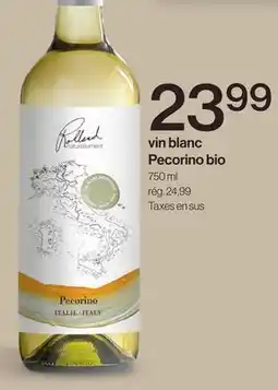 Avril vin blanc Pecorino bio offer