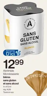 Avril Alchimiste Microbrasserie bières sans gluten et sans alcool offer