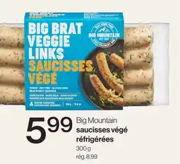 Avril Big Mountain saucisses végé réfrigérées offer