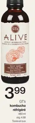 Avril GT's kombucha réfrigéré offer