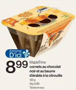 Avril cornets au chocolat noir et au beurre d'érable à la citrouille offer