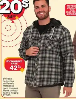 Rossy Men's quilted flannel hoodie offer