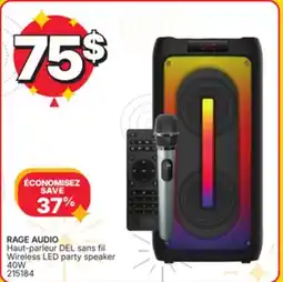 Rossy RAGE AUDIO Wireless LED party speaker offer