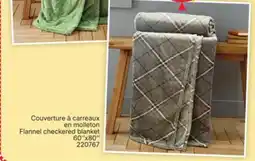 Rossy Flannel checkerboard blanket offer