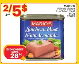 Rossy MARIO'S Luncheon meat offer