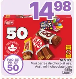 Rossy NESTLÉ Asst. mini chocolate bars offer