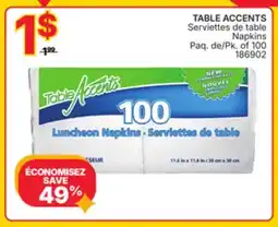 Rossy TABLE ACCENTS Napkins offer