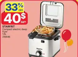 Rossy STARFRIT Compact electric deep fryer offer