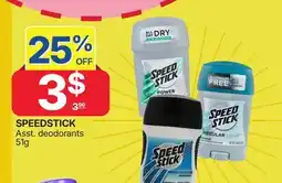 Rossy SPEEDSTICK Asst. deodorants offer
