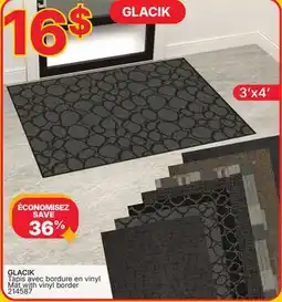 Rossy GLACIK Mat with vinyl border offer