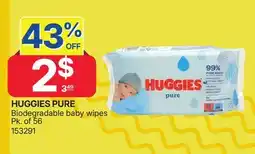 Rossy HUGGIES PURE Biodegradable baby wipes offer