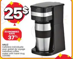 Rossy HAUZ Individual coffee maker with travel mug offer