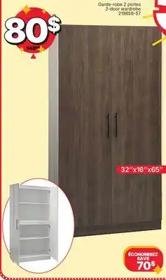 Rossy 2-door wardrobe offer