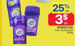 Rossy SPEEDSTICK Asst. deodorants offer