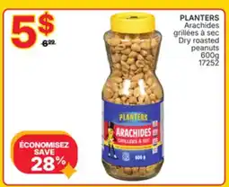 Rossy PLANTERS Dry roasted peanuts offer