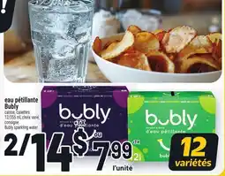 Metro EAU PÉTILLANTE BUBLY | BUBLY SPARKLING WATER offer