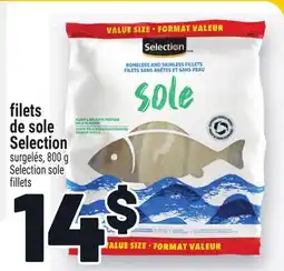 Metro FILETS DE SOLE SELECTION | SELECTION SOLE FILLETS offer