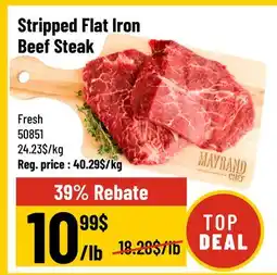 Mayrand Stripped Flat Iron Beef Steak offer