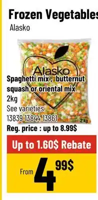 Mayrand Frozen Vegetables offer