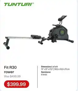 Club Piscine Fit R30 rower offer
