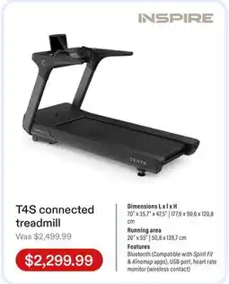 Club Piscine T4S foldable treadmill offer