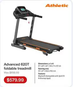Club Piscine Advanced 620T foldable treadmill offer