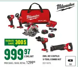 BMR ENS. DE 5 OUTILS offer