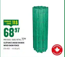 BMR CLÔTURE À NEIGE EN BOIS offer
