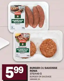 L'Intermarché BURGER OU SAUCISSE | BURGER OR SAUSAGE, 375/440 G offer