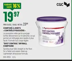 BMR COMPOSÉ À JOINTS  CONTRÔLE POUSSIÈRE  offer