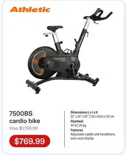 Club Piscine 7500BS cardio bike offer