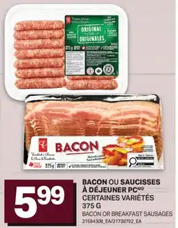 L'Intermarché BACON OU SAUCISSES À DÉJEUNER | BACON OR BREAKFAST SAUSAGES offer
