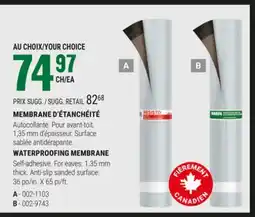 BMR MEMBRANE D'ÉTANCHÉITÉ offer
