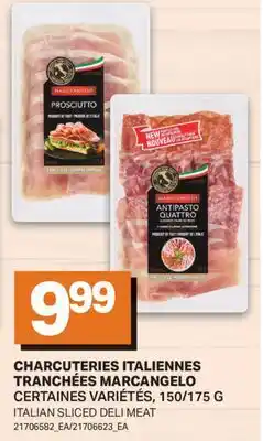 L'Intermarché CHARCUTERIES ITALIENNES TRANCHÉES MARCANGELO | ITALIAN SLICED DELI MEAT, 150/175 G offer