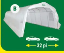 BMR Abri d'auto simple, 11' x 32' x 7'3, 2 fenêtres et 2 portes offer