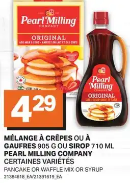 L'Intermarché MÉLANGE À CRÊPES GAUFRES 905 G OU SIROP 710 ML | PANCAKE OR WAFFLE MIX OR SYRUP offer