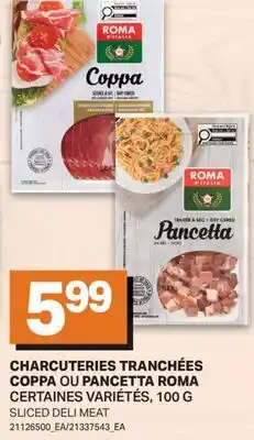 L'Intermarché CHARCUTERIES TRANCHÉES COPPA OU PANCETTA | SLICED DELI MEAT offer