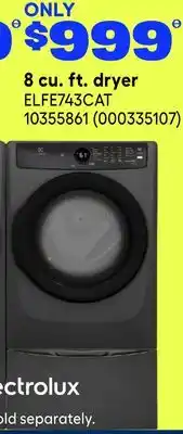 RONA Electrolux 8 cu. ft. dryer offer