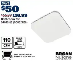 RONA Broan Bathroom fan offer
