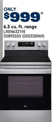 RONA 6.3 cu. ft. range offer
