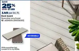 RONA Deck board offer