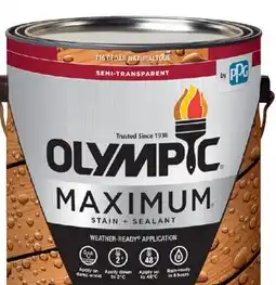 RONA OLYMPIC MAXIMUM Exterior Stain offer
