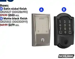 RONA SAVE 20%* All SCHLAGE Encode electronic locks offer