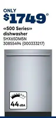 RONA Bosch 500 Series dishwasher offer