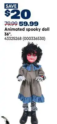 RONA Animated spooky doll 36 offer